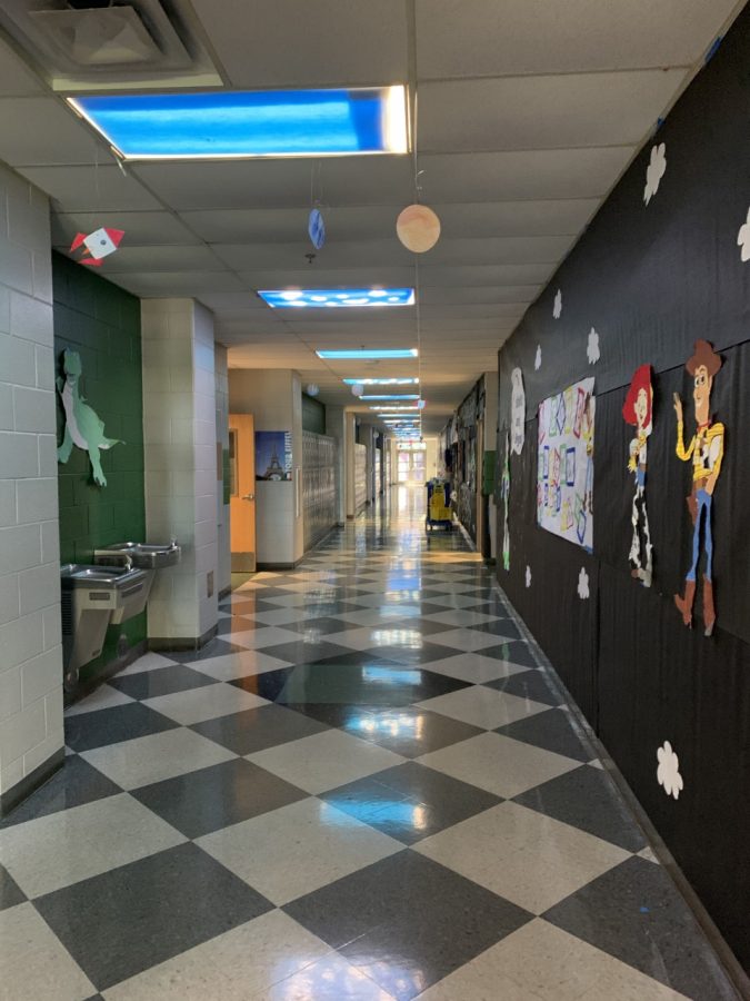 The class of 2023 participated in the homecoming hallway decorations with their toy story themed hallway in downstairs building 6. The hallway ended up winning 3rd place. “We drew and traced characters, painted the drawings, measured out space in the hallway, and prepared extra materials” Lacarte said. “It was truly a team effort”. 