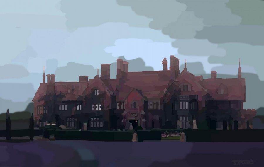 Drawing of the Manor where the show takes place. 
