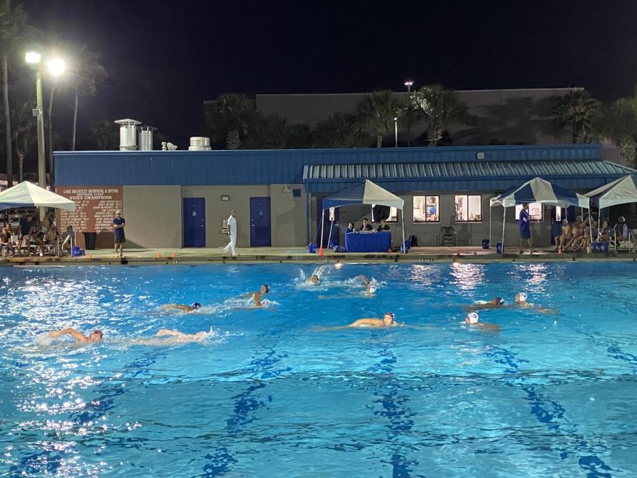 The boys water polo team beats Gainesville in their Mar. 30 District Final. It’s awesome, boys captain and senior Will Parnell said. It just, you feel like you’re on top of the world, that you can’t really be beat.