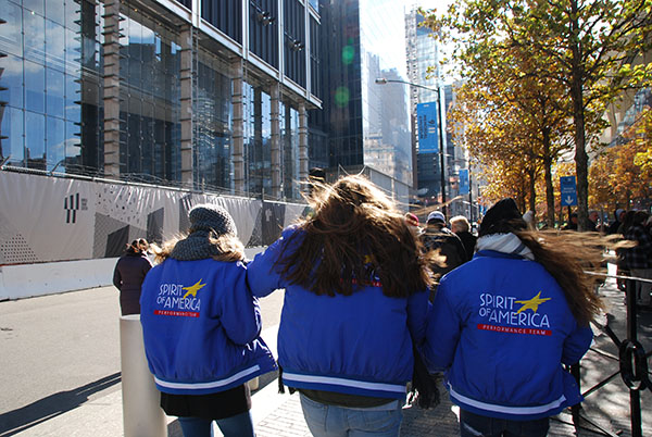 Varsity cheerleaders and seniors Aubrey Baker, Lexi Bratek, and Mary Grace Gunnels explore the 9/11 Memorial on Monday, Nov. 20, in New York City. The varsity cheerleading squad had the opportunity to cheer in the 91st Macy’s Thanksgiving Day Parade with Spirit of America Productions. “The trip was a once in a lifetime experience and we were able to explore the city,” Gunnels said. “It was a lot hard work but it gave the team a chance to get closer and bond.”
