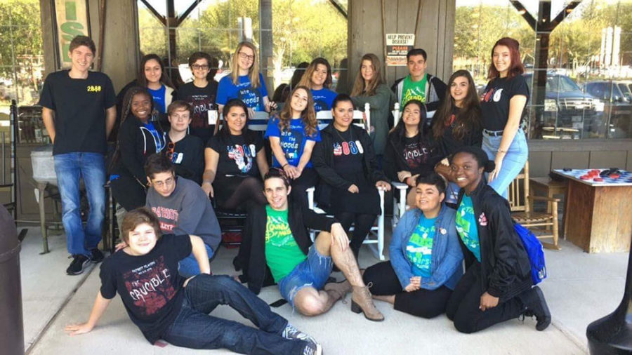 Theatre troupe 2888 eats breakfast at Cracker Barrel before going to Lyman High School to participate in the Thespian District Competition on Thursday, Nov. 16. Brantley’s drama program has had the annual tradition of going out to breakfast the morning of the first day of districts. 