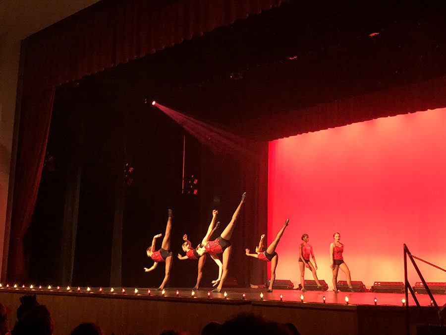 The Starlets perform to “Cell Block Tango” from the musical Chicago on May 10 at the Spring Dance Show. “Cell Block Tango” has been used in dance shows in the past.
