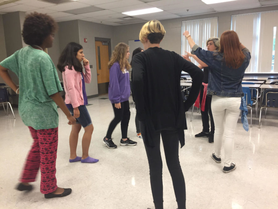 On Thurs., May 17, members of the K-Pop Club discuss how they will go about practicing their dance routine in room 6-205, so they can avoid running into each other while performing. In order to learn the choreography to the song “Mic Drop” by BTS, the members had to watch videos of the band performing said choreography. 
