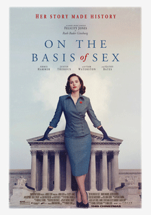 On the Basis of Sex is the true story of  Ruth Bader Ginsburg and her fight for equality as a women in the political world.  It was released in theaters on Dec. 25,2018.