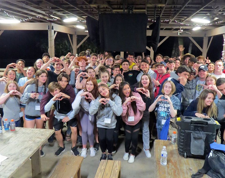 Students gathered at Camp Wewa, because of English teacher Peggy Leis, showed unity and their love for one another. “Camp let me be me and talk about how I felt,” freshman Chris Gillon said. “It built a trust between people and I that I never thought would happen.” 