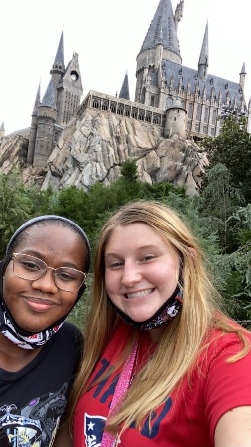 Seniors Shelby Gay and Tyla Hall at Universal Studios. I go every other weekend! said Shelby.
