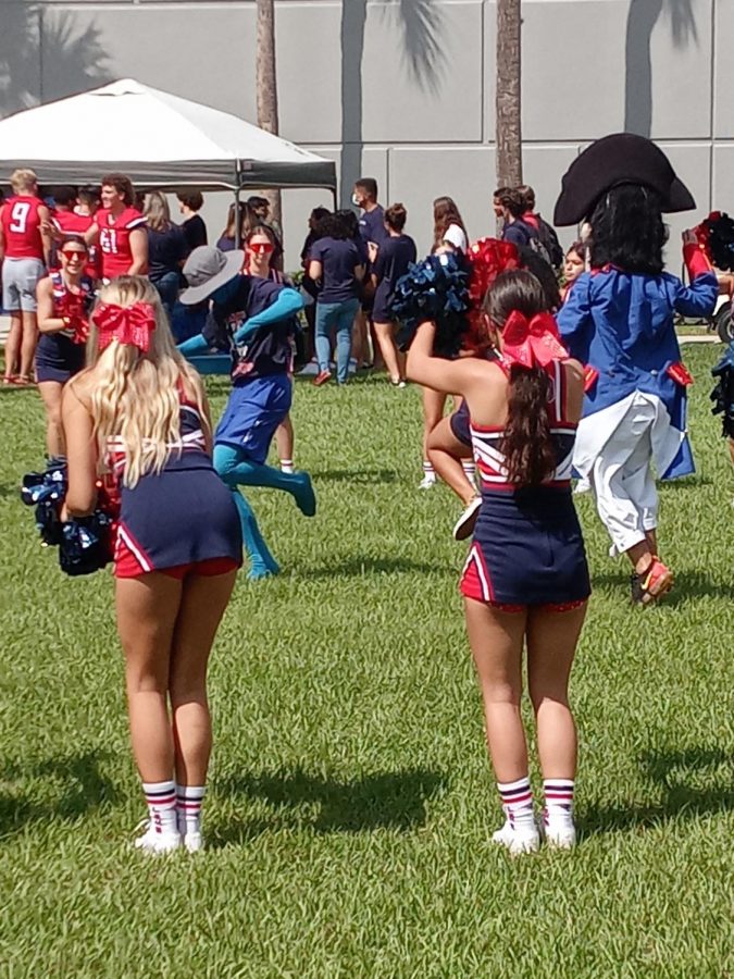 The day of the game Lake Brantley hosted a pep rally during both lunches. The rally was filled with excitement and eagerness to beat the Lake Mary Lambs.