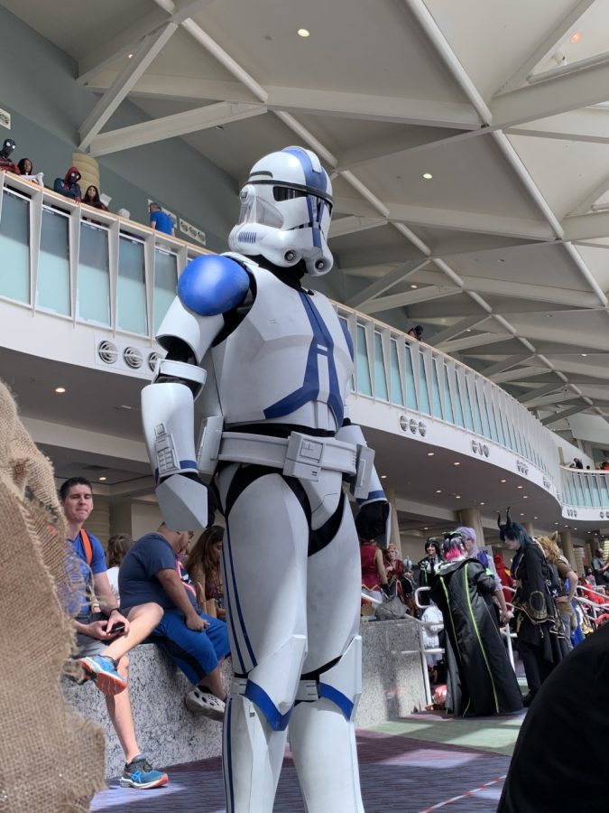 From+Mar.+30+through+Apr.+2+fans+dressed+up+in+costumes+to+support+their+favorite+franchise+and+walked+around+the+venue+showcasing+their+costumes.+Included+is+this+3-D+printed+Clone+Trooper+costume+shown+above.+